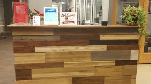 Customer sign-in app in a tech company's office lobby