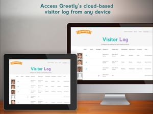 Viewing a digital visitor logbook