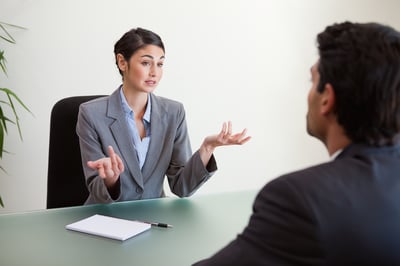 Businesswoman in a meeting