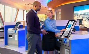 Using a virtual customer check-in system
