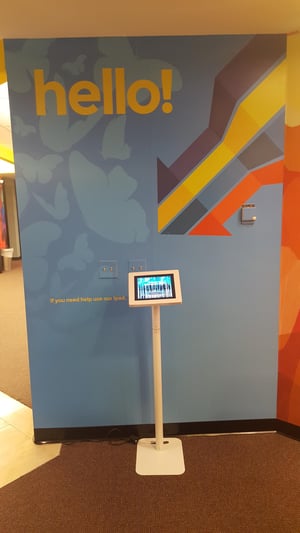 Artist rendering of a visitor management solution 