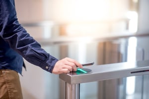 Visitor preregistration using a QR code to check-in