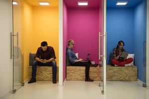 Employees getting more done in private workspaces
