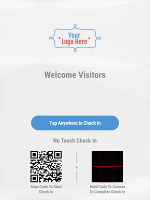 Touchless visitor management app