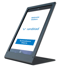 Image of a touchless iPad receptionist app