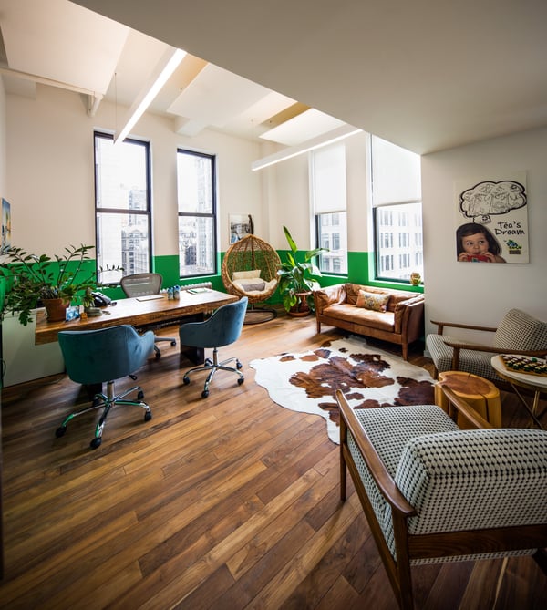 Pictures of consumer goods company Vita Coco's headquarters office design