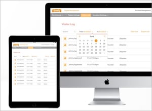 Digital visitor logbook contains all audit response data