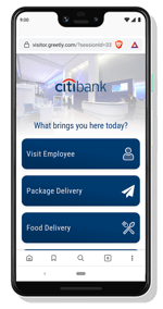 Touchless visitor sign-in apps