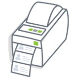 Contactless visitor badge printer system