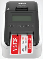 Visitor badge printer