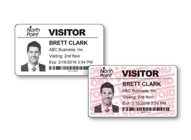 Expiring check-in software visitor badges