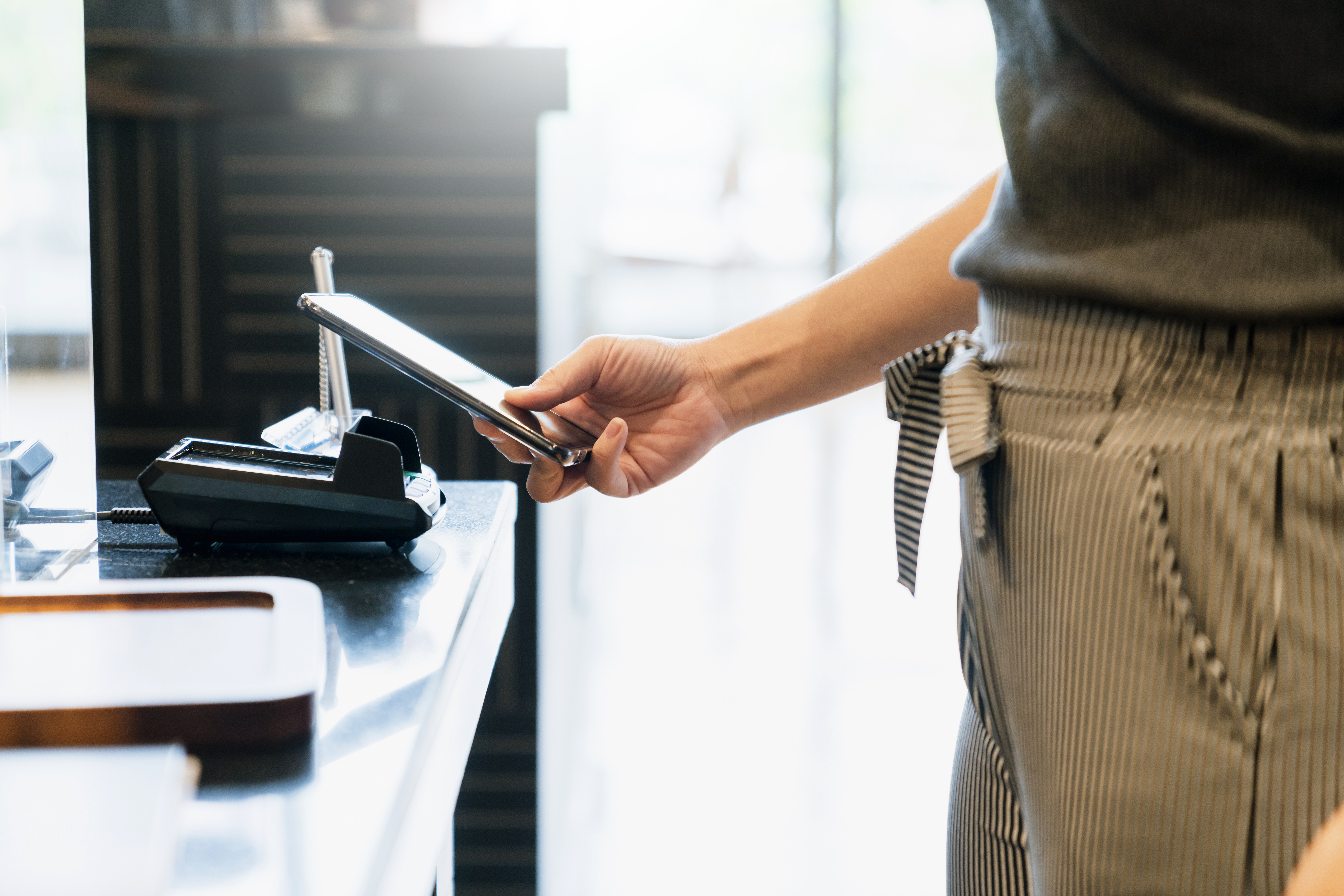 Staying healthy using a no-touch payment system