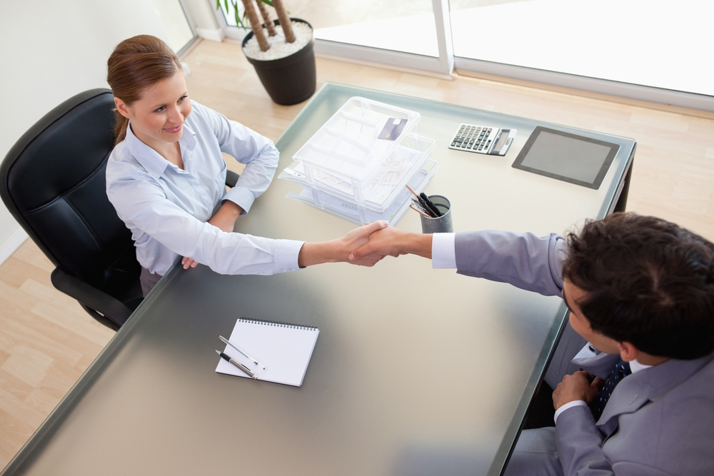 Receiving candidates for job interviews