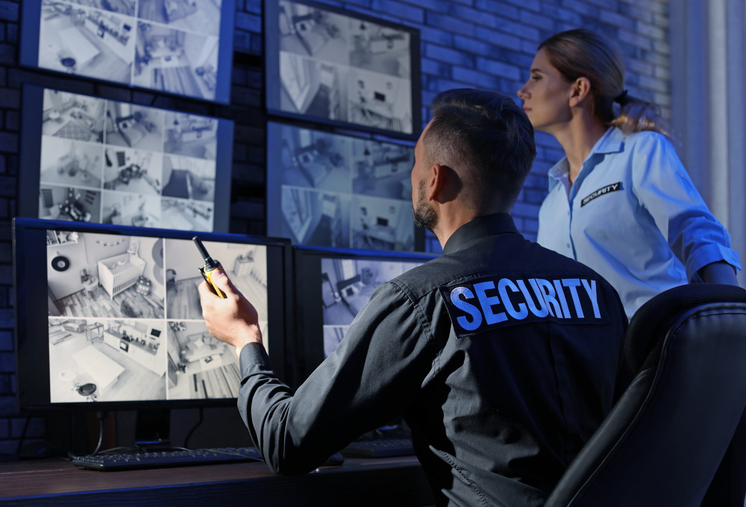 Office security scanning visitor driver's licenses for person verification