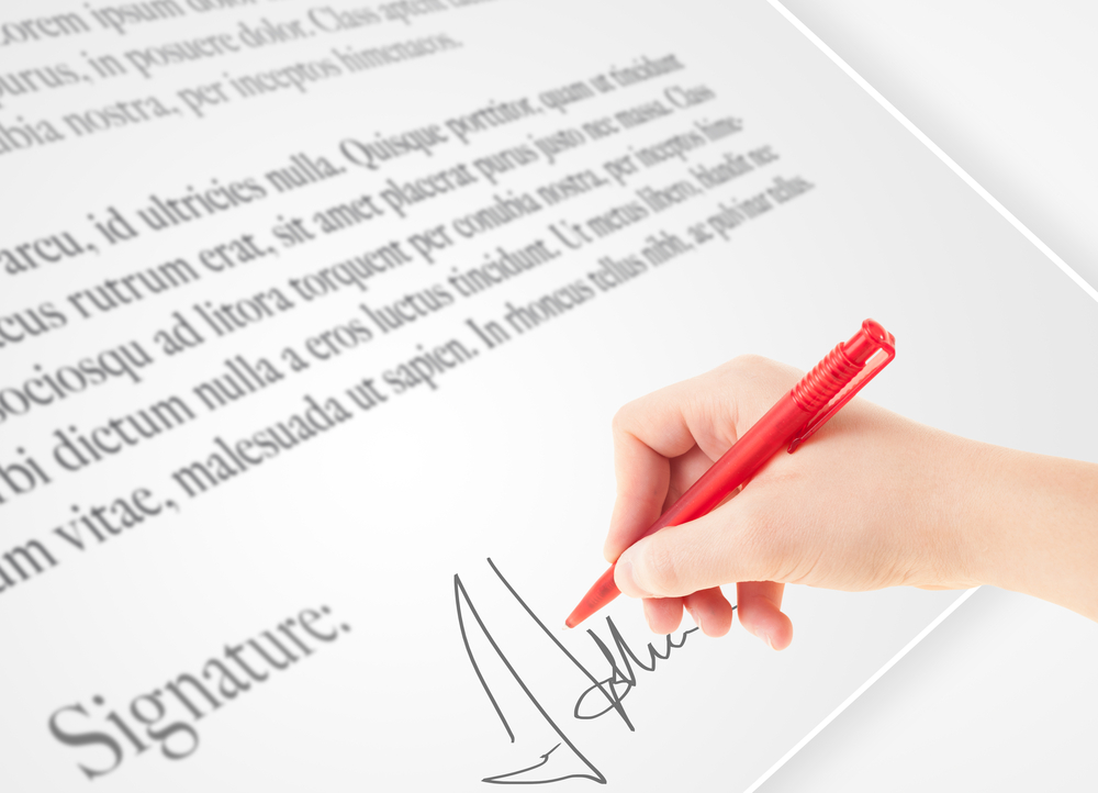 Electronic signatures on NDAs and waivers using an electronic receptionist system