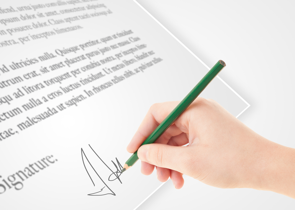 Visitor check-in app capturing an NDA eSignature